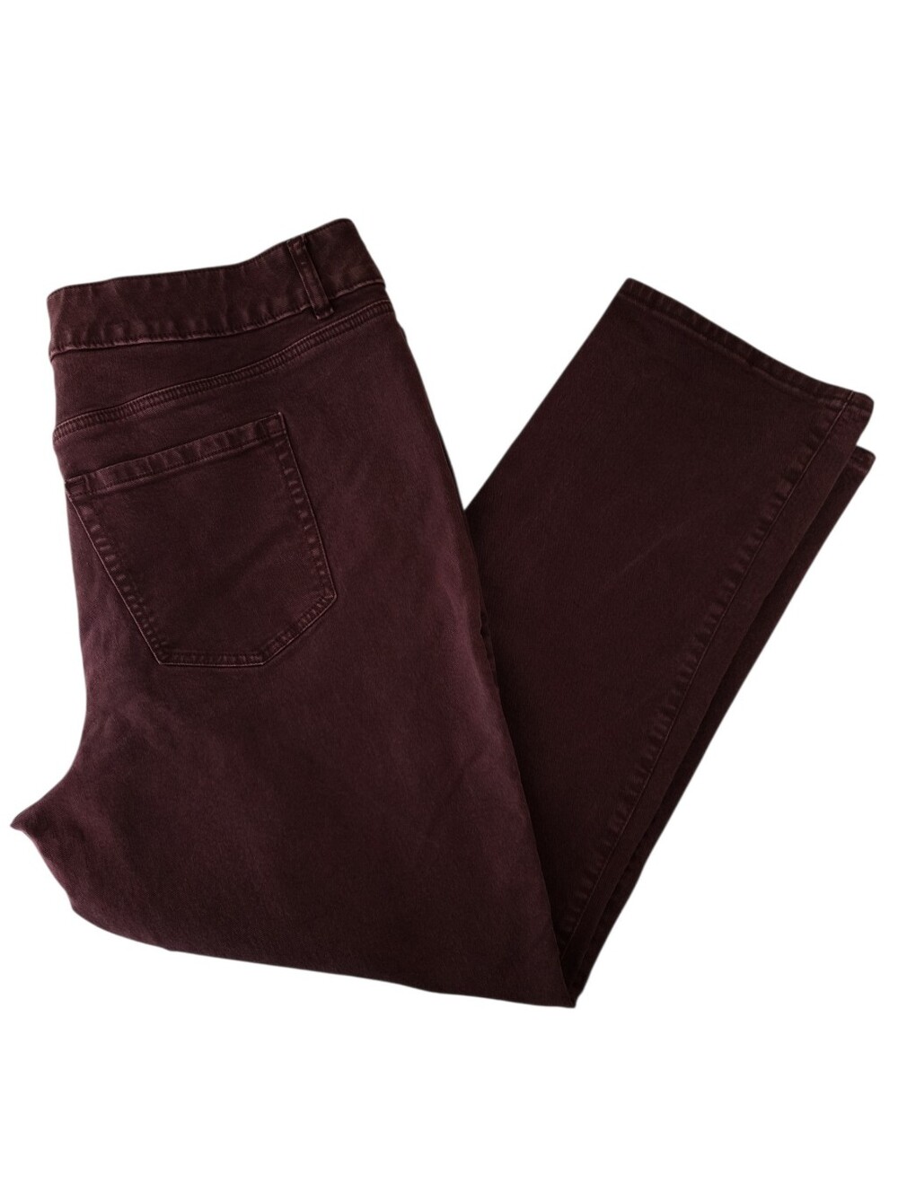 Lane Bryant Burgundy/Plum High Rise Tighter Tummy Straight Leg Jeans Size 20